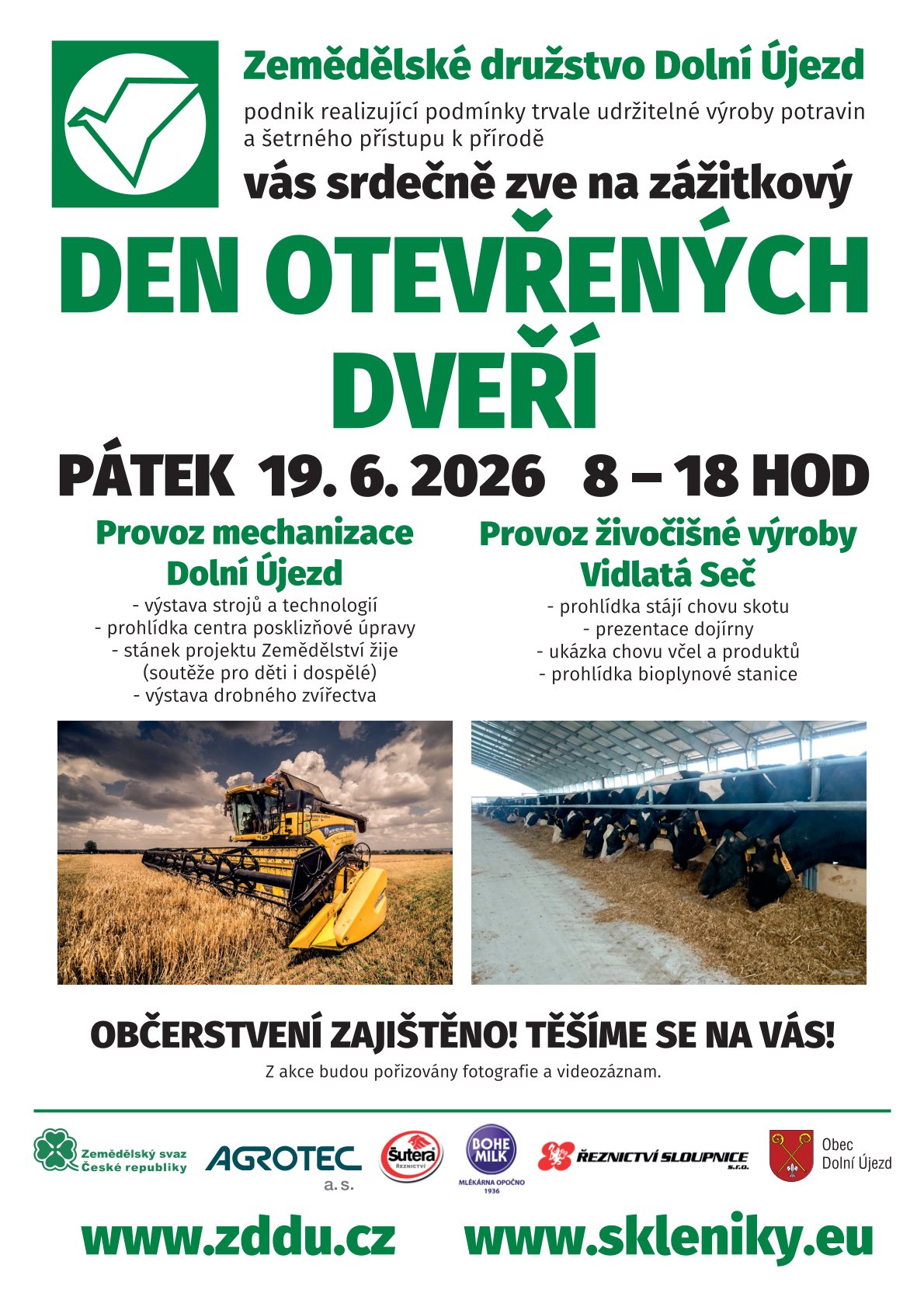 den otevrenych dveri plakat Dolní Újezd