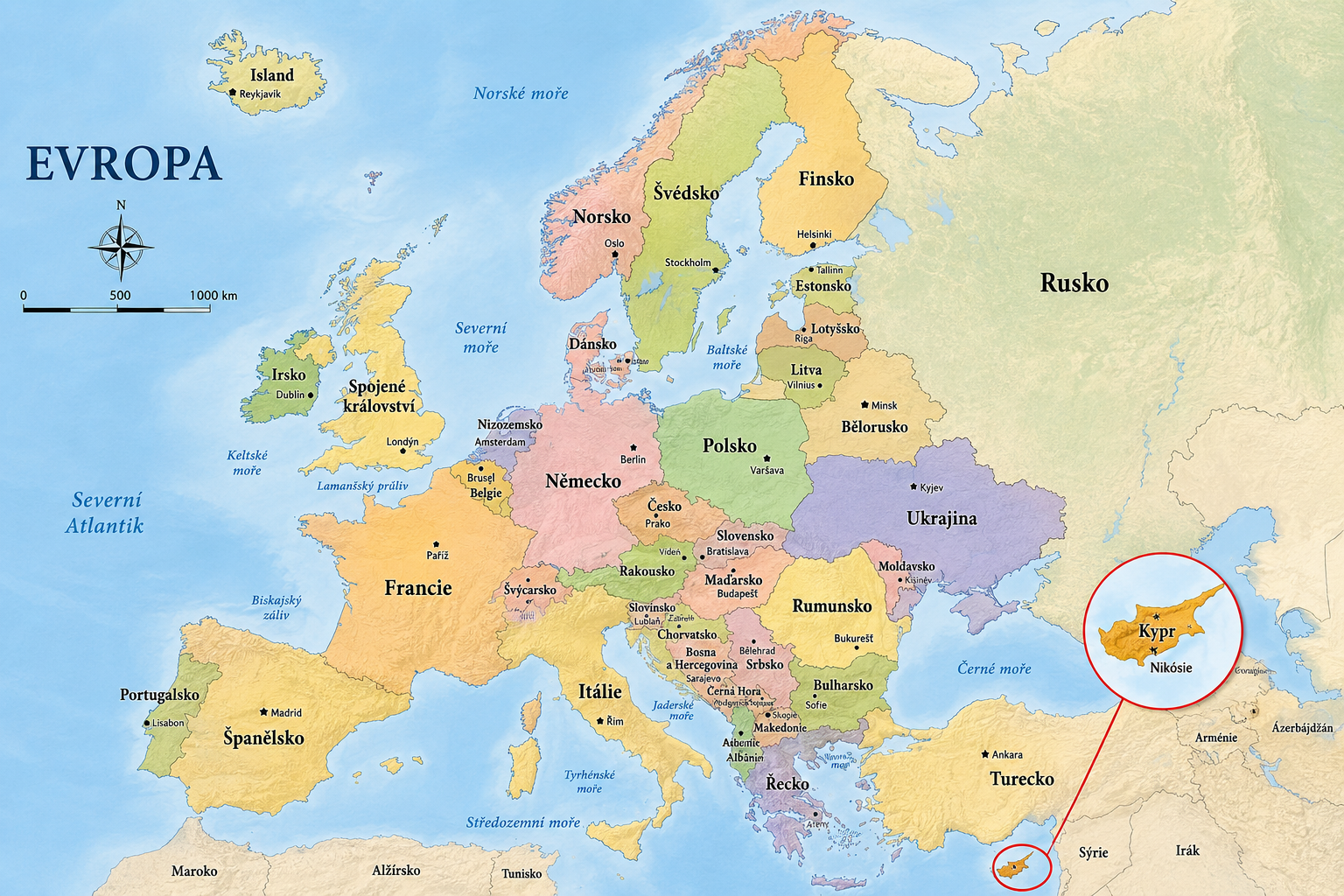 mapa kypr